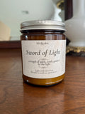 "Sword of Light"  7oz Candle